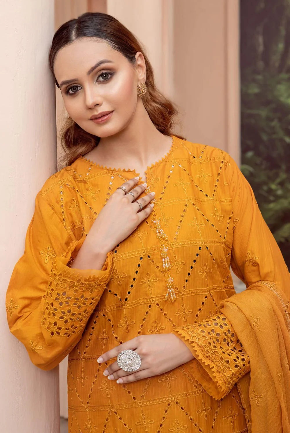 Cotton Kari By Anaya Emb Chickankari-3PC