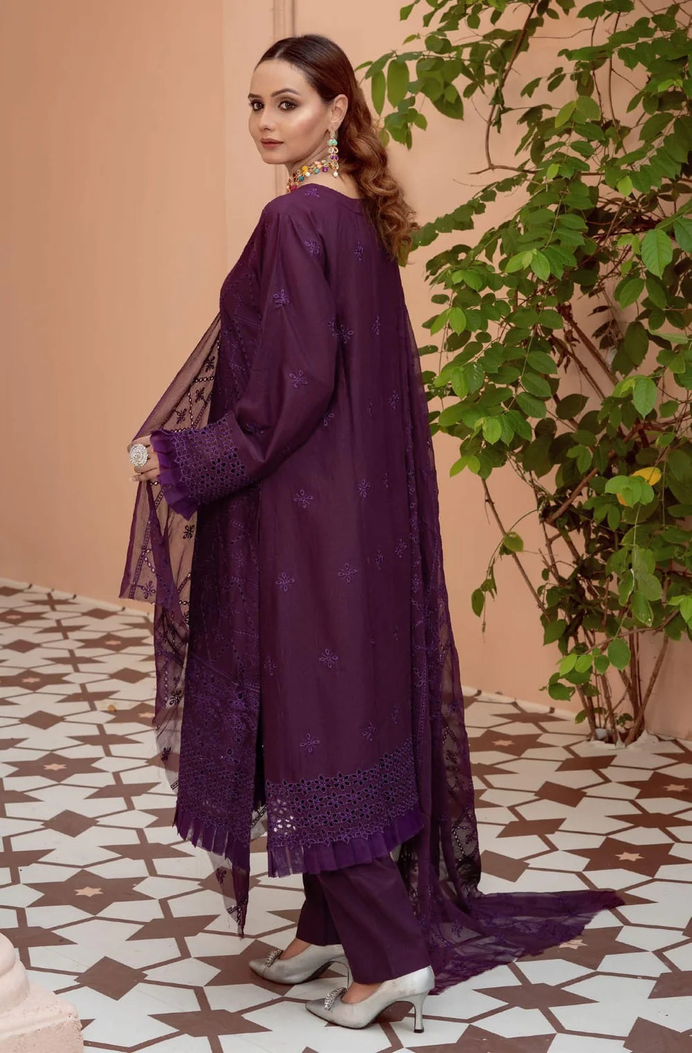 Cotton Kari By Anaya Emb Chickankari-3PC