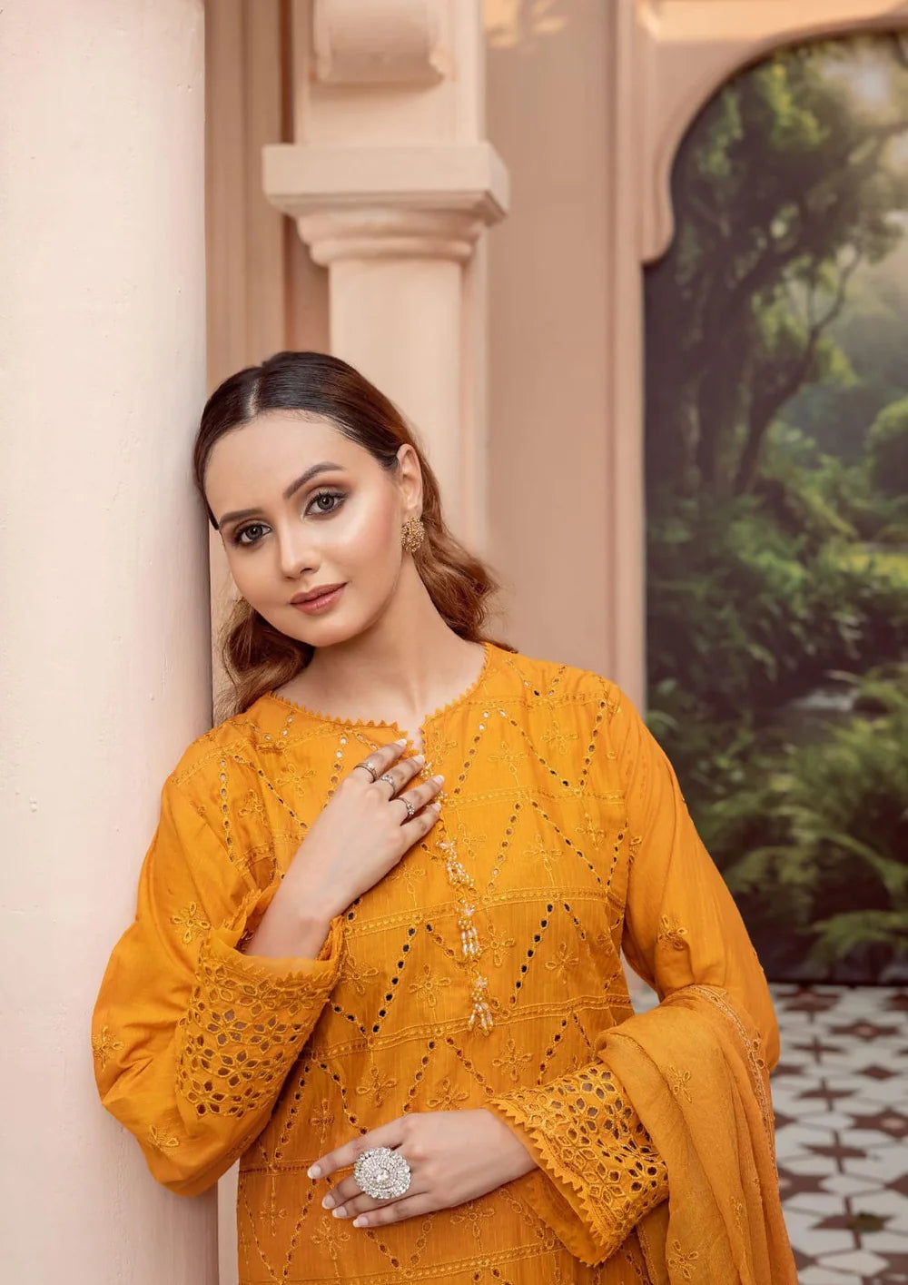 Cotton Kari By Anaya Emb Chickankari-3PC