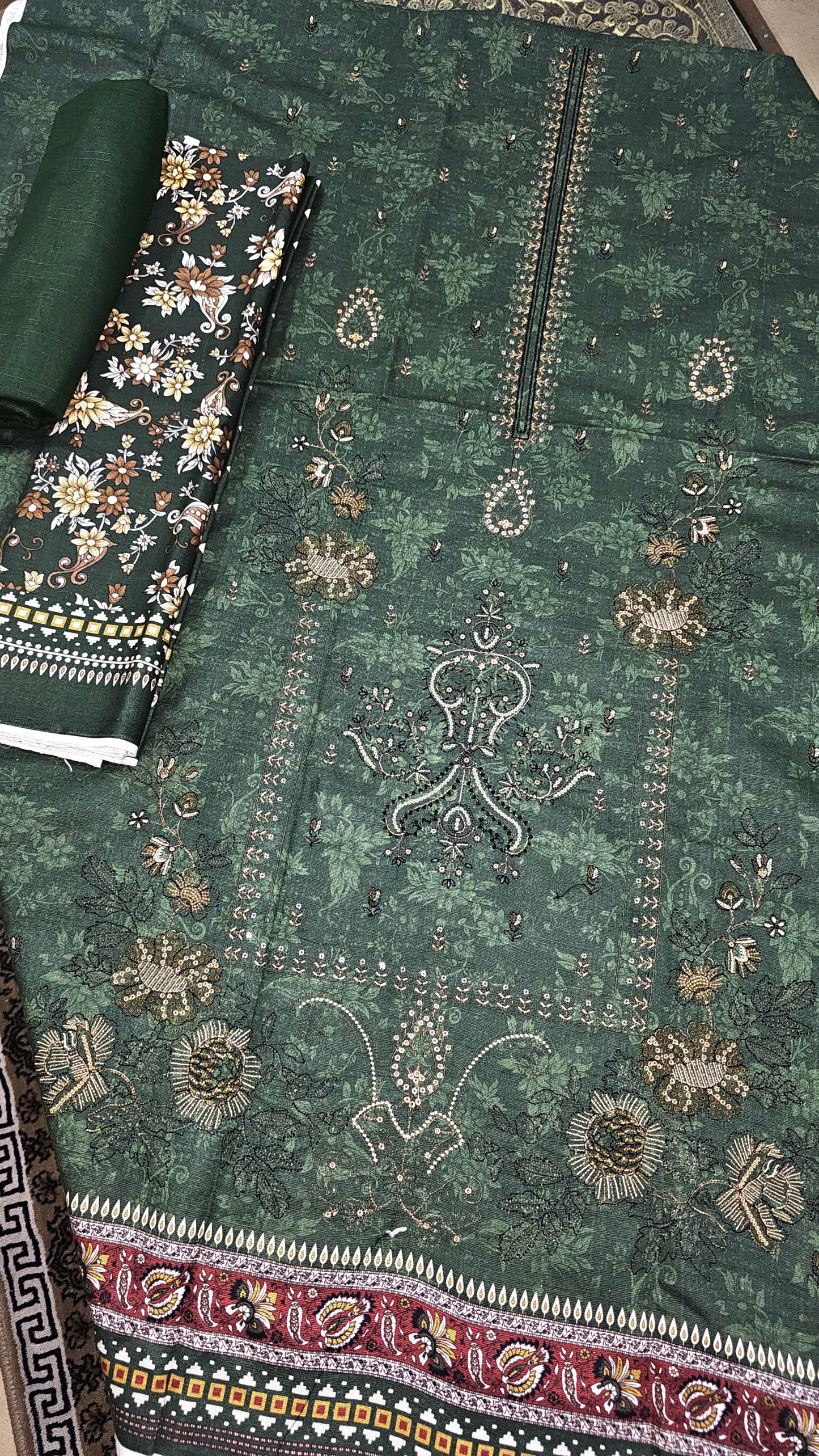 Anaya Noor 3-Pcs Emb Khaddar