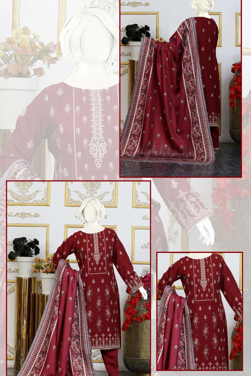 Amber By Anaya noor Emb Khaddar-3PC