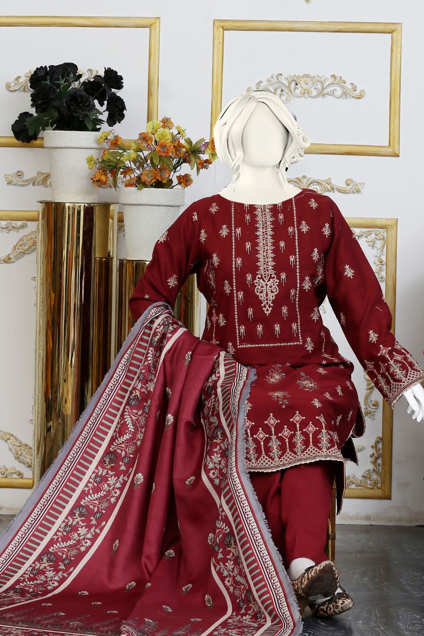 Amber By Anaya noor Emb Khaddar-3PC