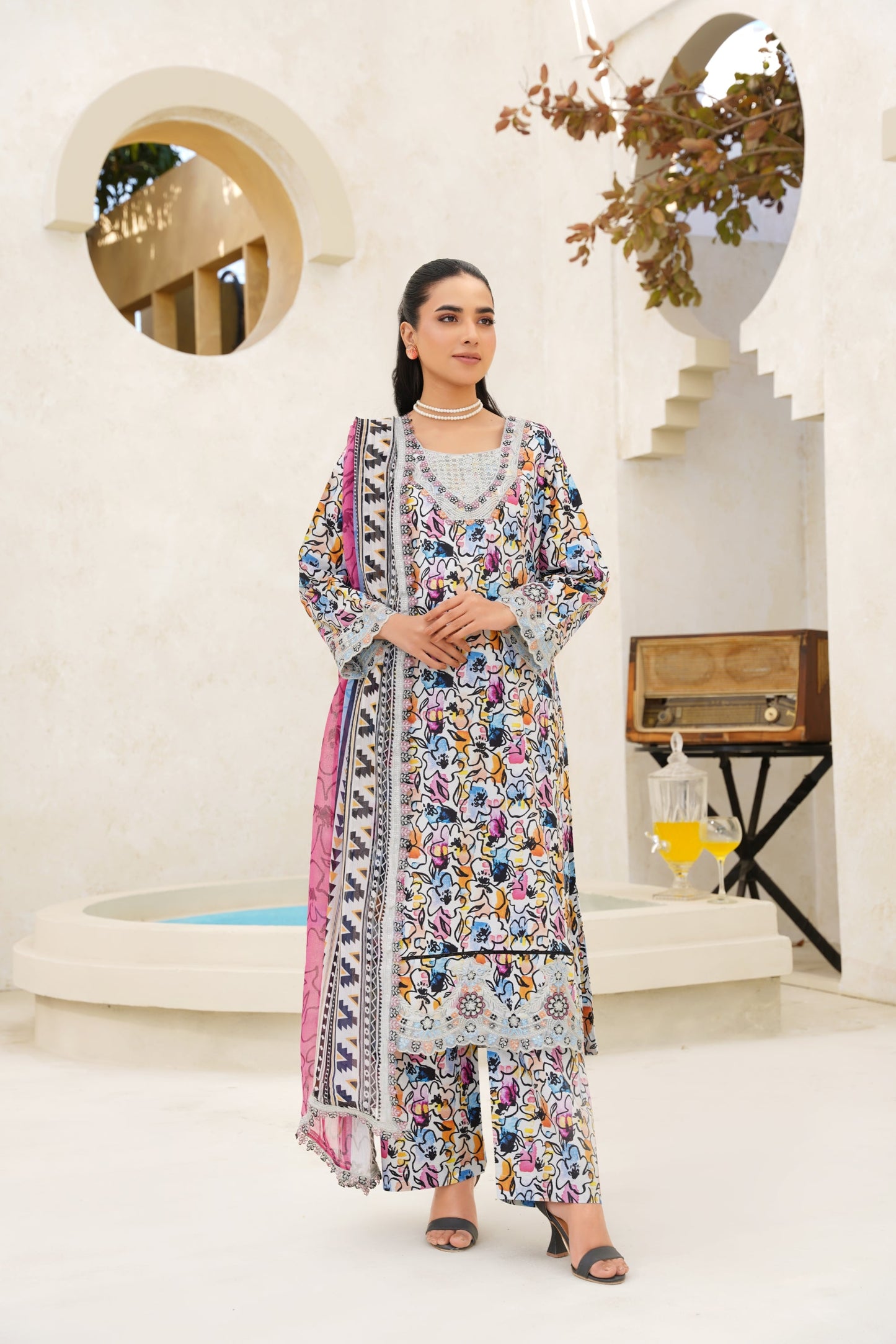 Jashn-e-Baharan J-04 | Emb & Printed