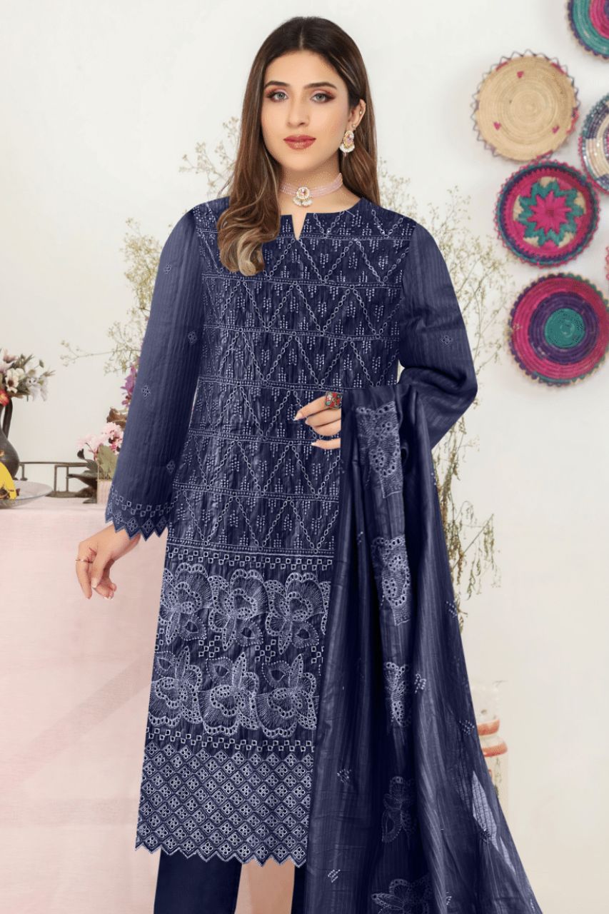 Phulkari Emb Ck Lawn-3PC