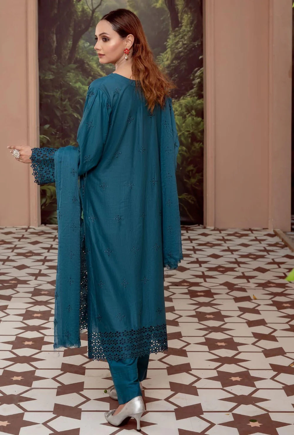 Cotton Kari By Anaya Emb Chickankari-3PC