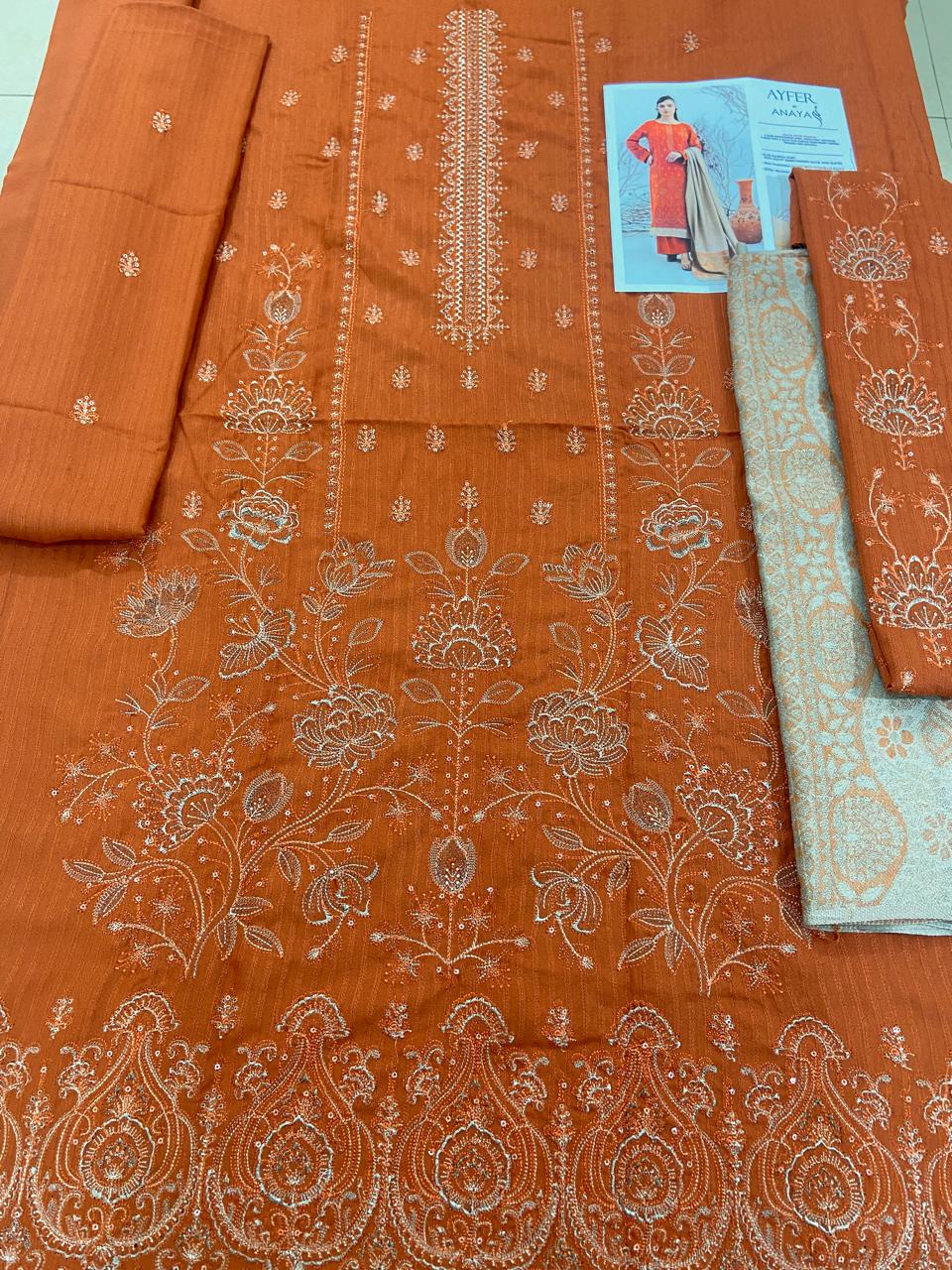 Ayfer By Anaya Noor 3-Pcs Marina Jacquard