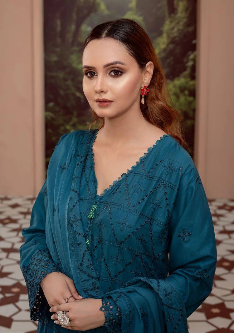 Cotton Kari By Anaya Emb Chickankari-3PC