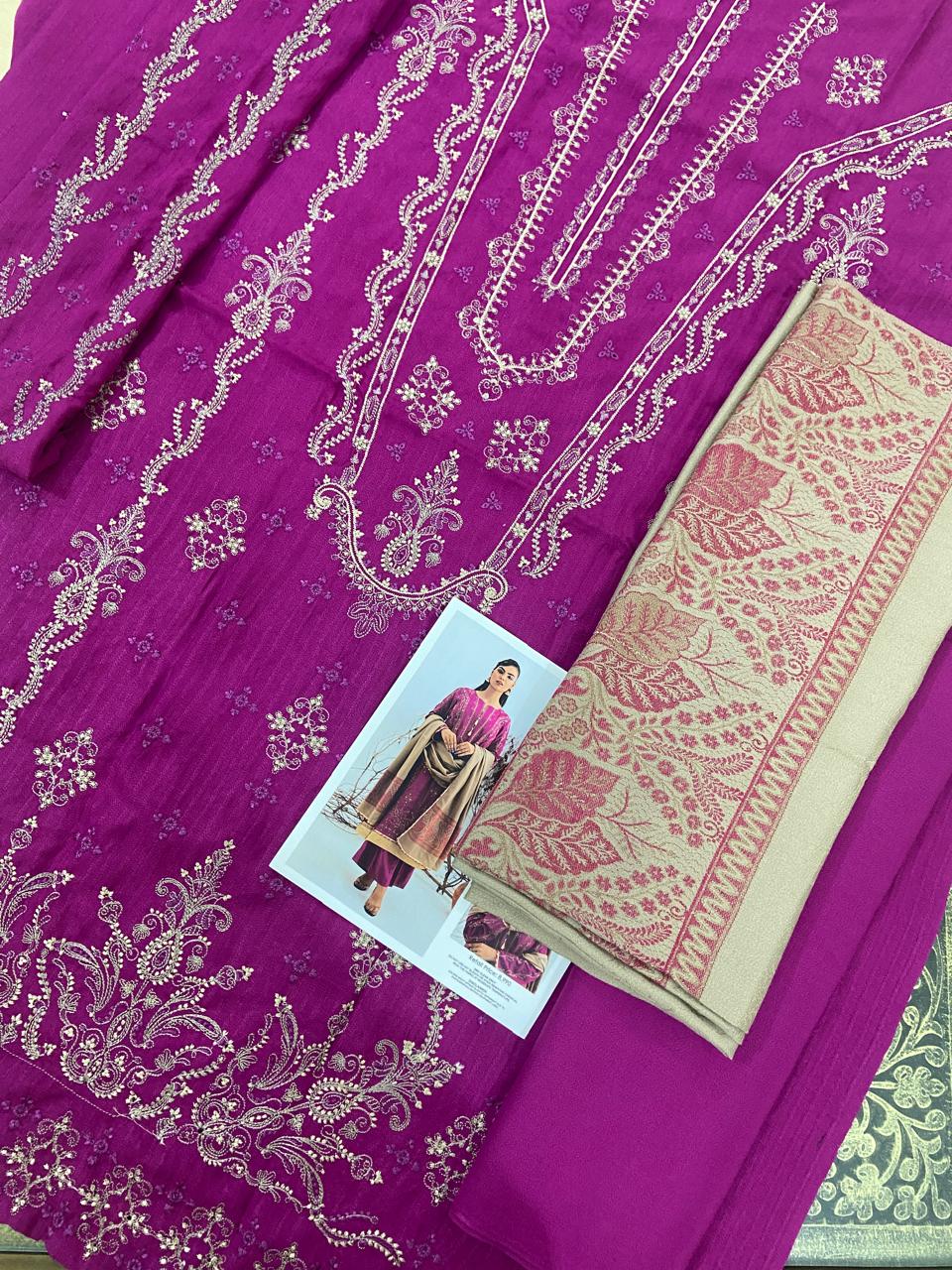 Ayfer By Anaya Noor 3-Pcs Marina Jacquard