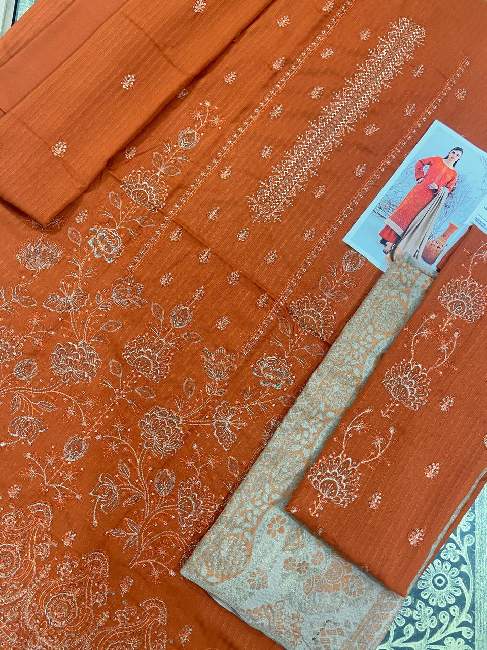 Ayfer By Anaya Noor 3-Pcs Marina Jacquard