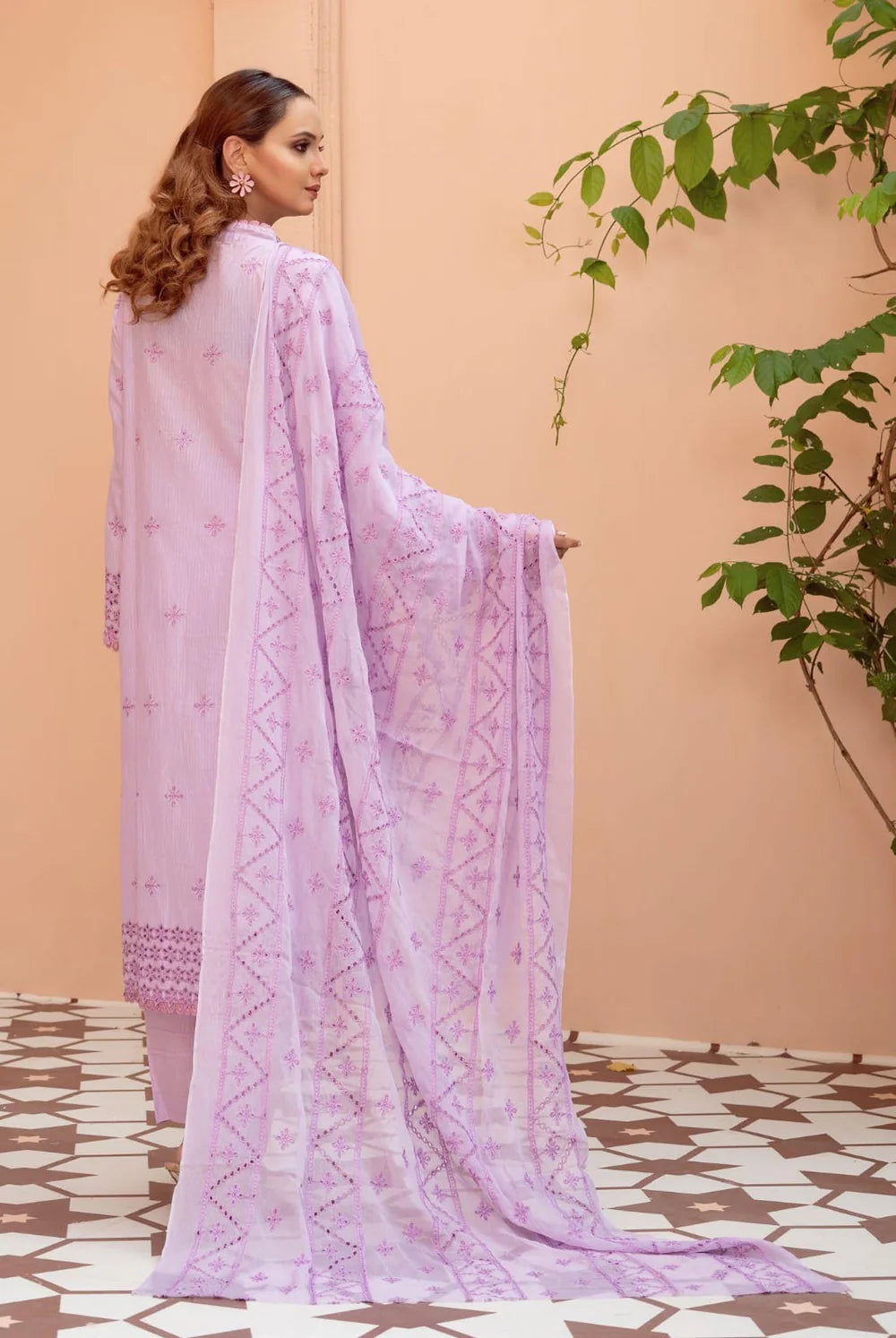 Cotton Kari By Anaya Emb Chickankari-3PC
