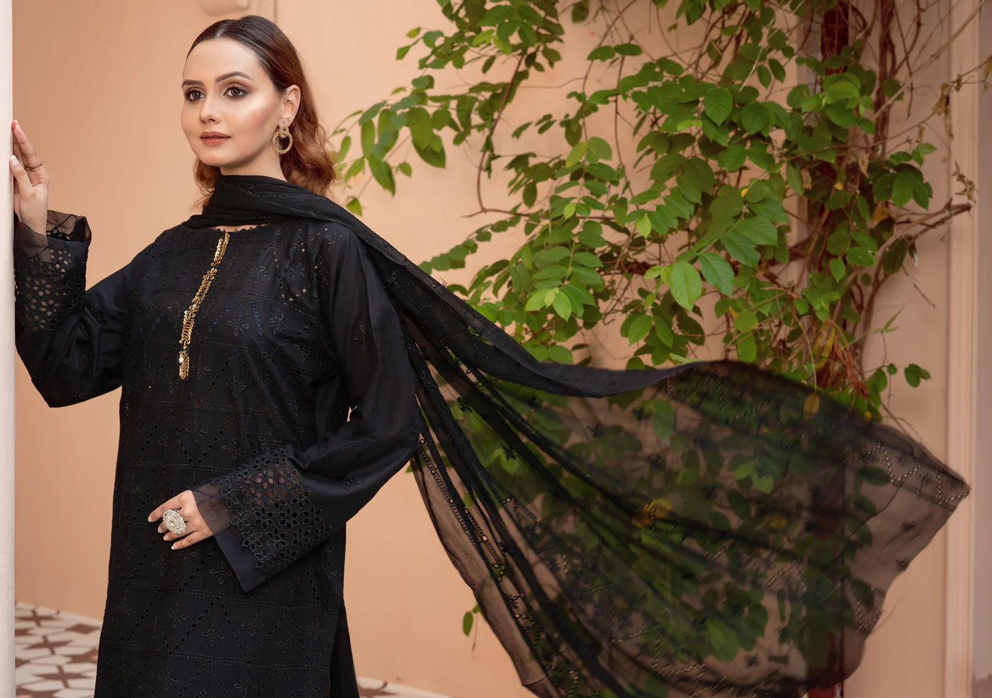 Cotton Kari By Anaya Emb Chickankari-3PC