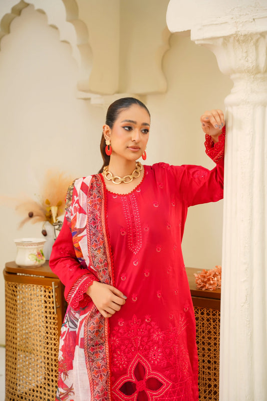 Virsa A-07 | Chikankari Lawn 3PC