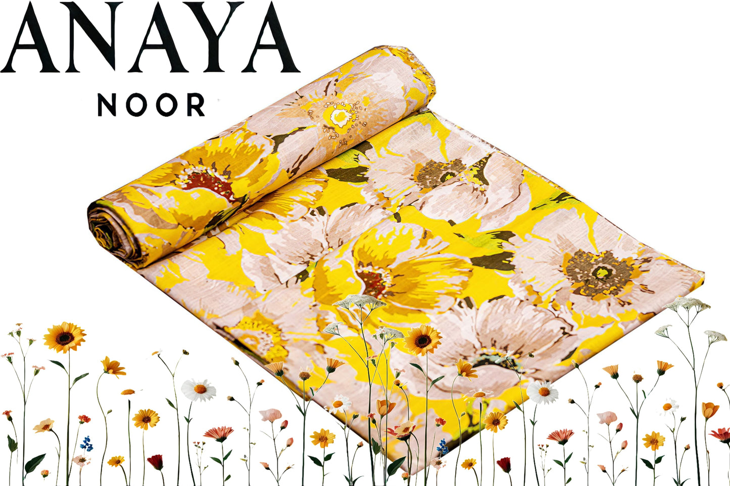 Anaya All Over Print Khaddar Shirt&Trouser-2PC