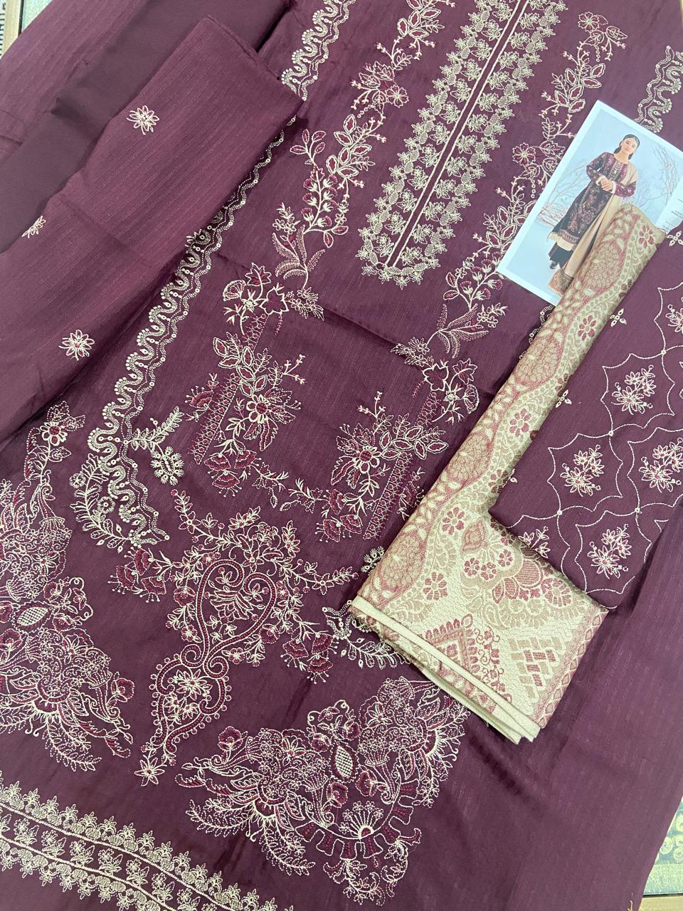 Ayfer By Anaya Noor 3-Pcs Marina Jacquard