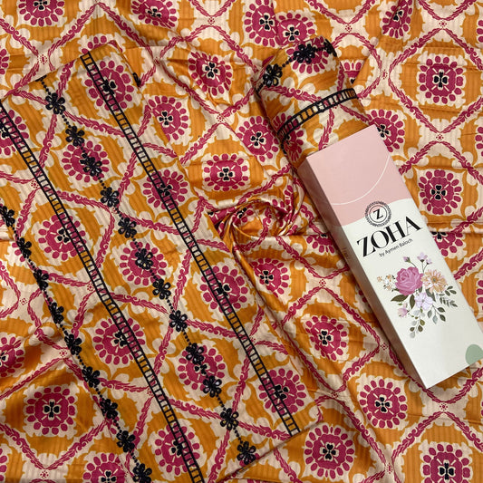 Anaya Noor Stripe Marina 2-Pcs Emb & Chikenkari