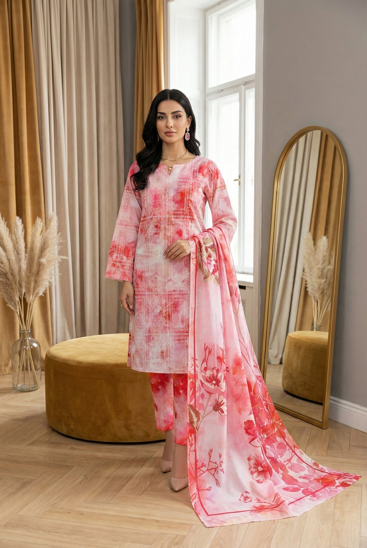 Printkari K-01 | Chikenkari Lawn