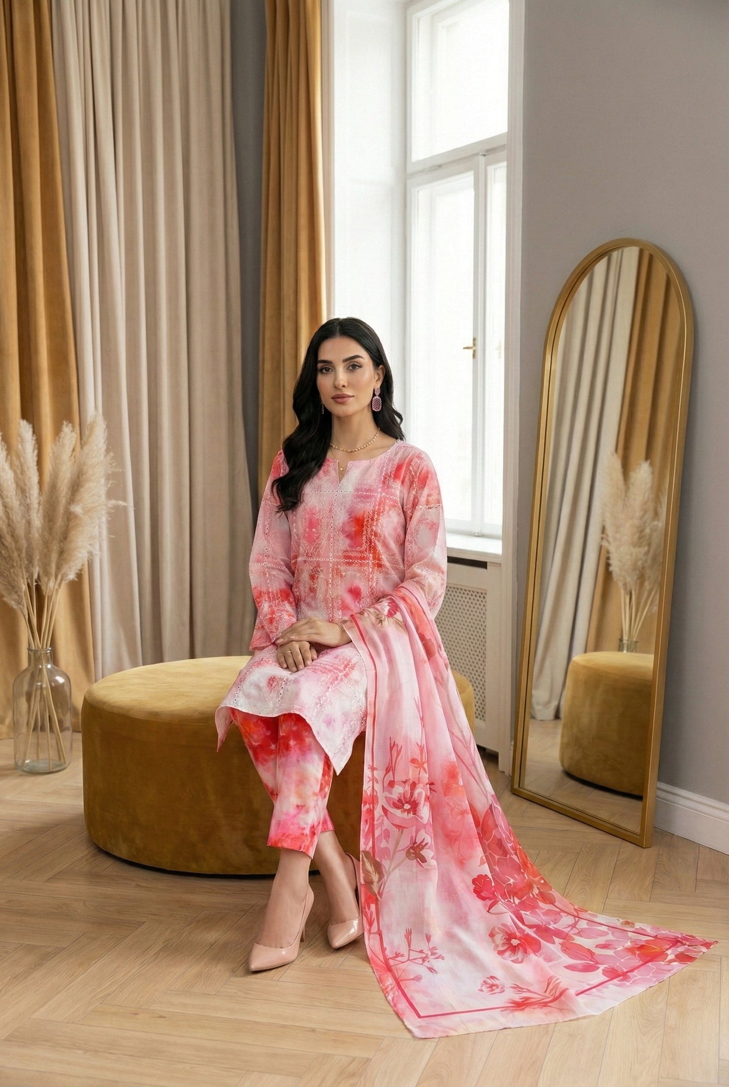 Printkari K-01 | Chikenkari Lawn
