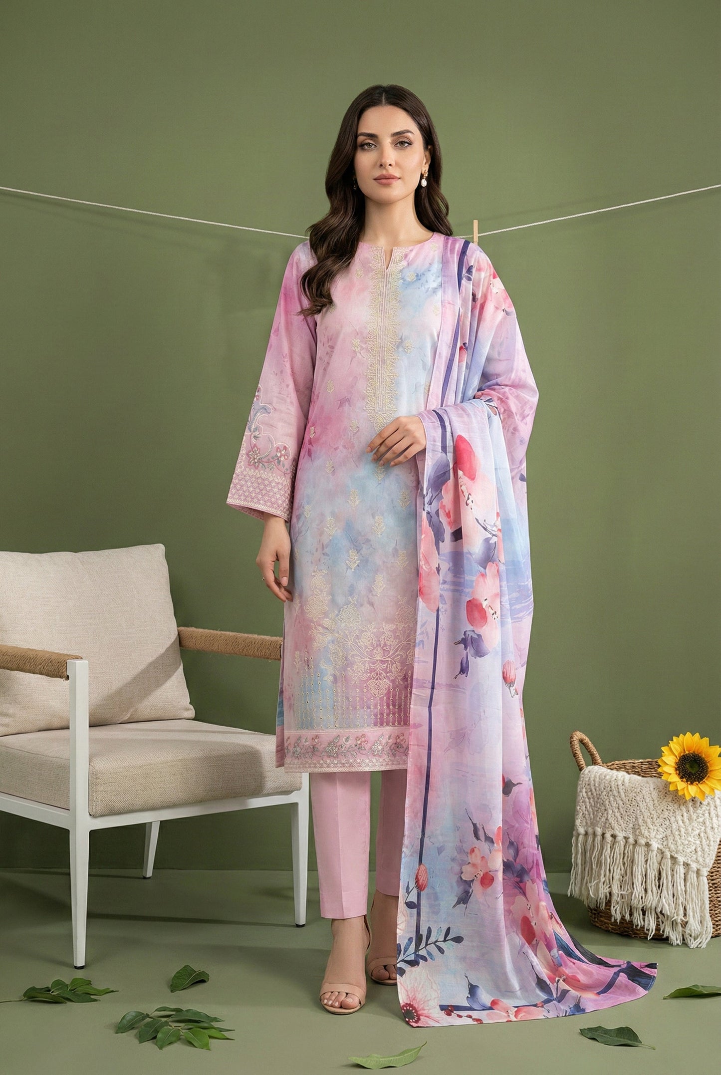 Shajar  J-02 | Printed & Chickenkari