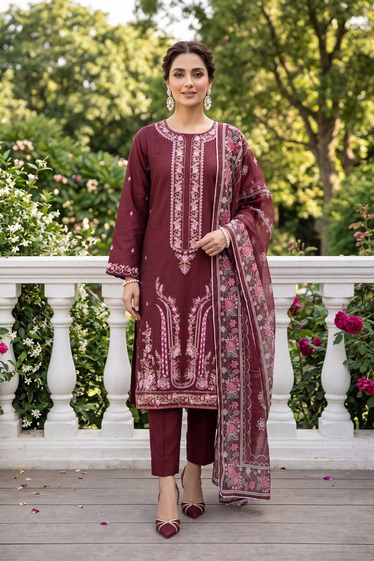 Naqsh-E-Jahan By Anaya Noor Fully Embroidered 3PC