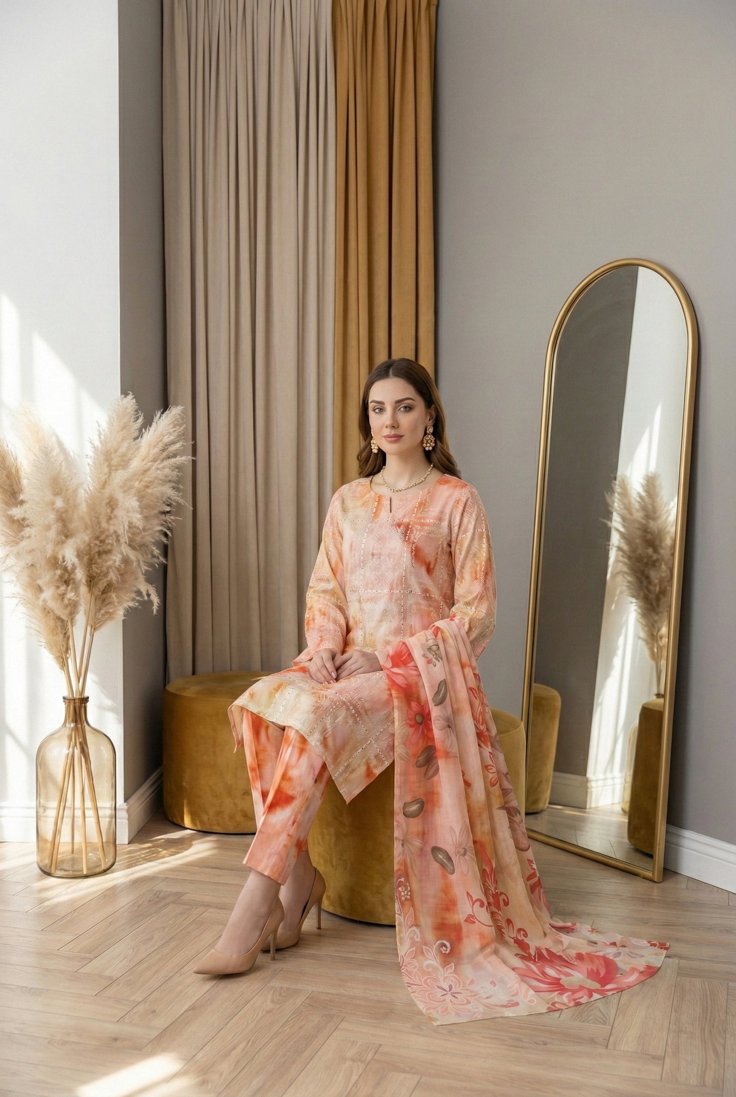 Printkari K-04 | Chikenkari Lawn
