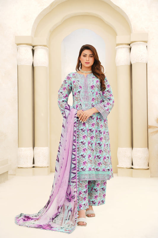 Jashn-e-Baharan J-10 | Emb & Printed