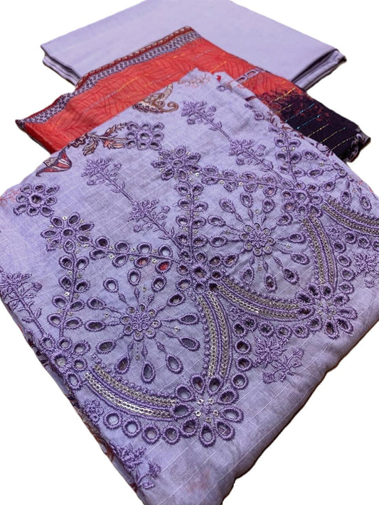 Anaya Emb Ck Lawn-3PC