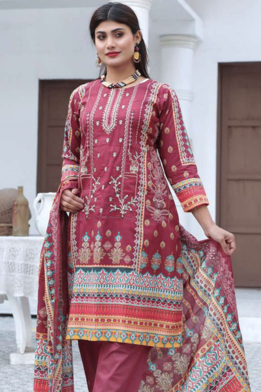 Anaya Emb Lawn-3PC