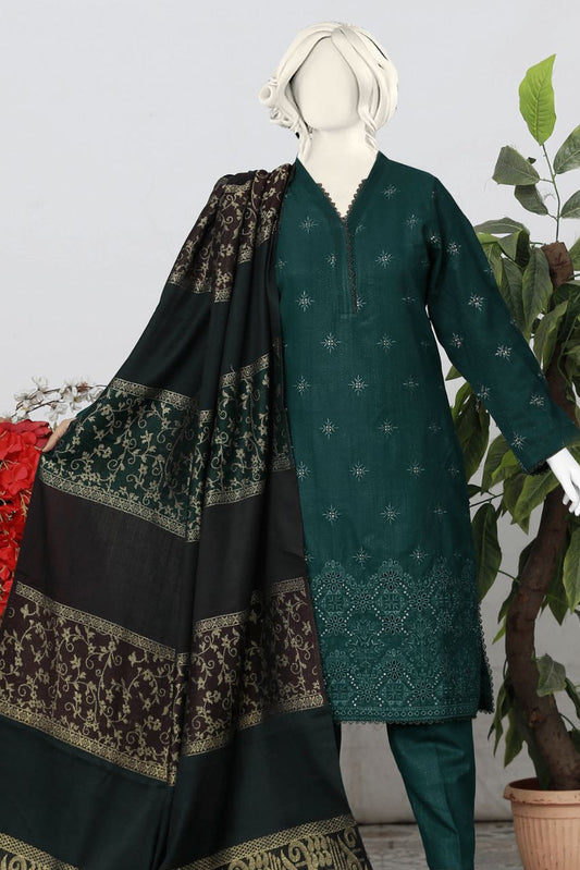 Zauq By Anaya Noor Peach Jacquard-3PC