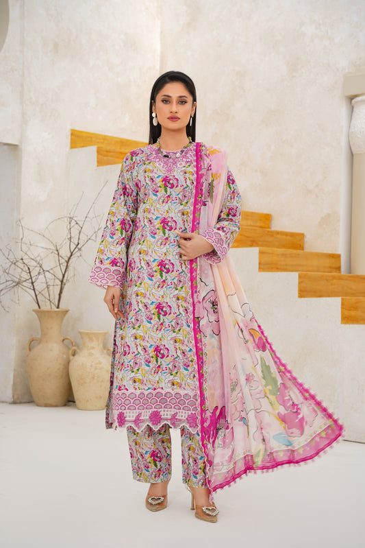 Jashn-e-Baharan J-24 | Emb & Printed
