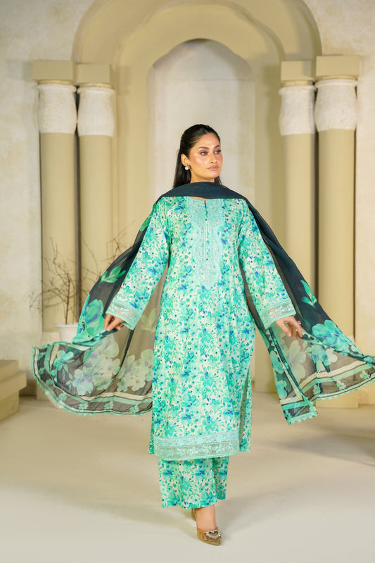 Jashn-e-Baharan J-25 | Emb & Printed