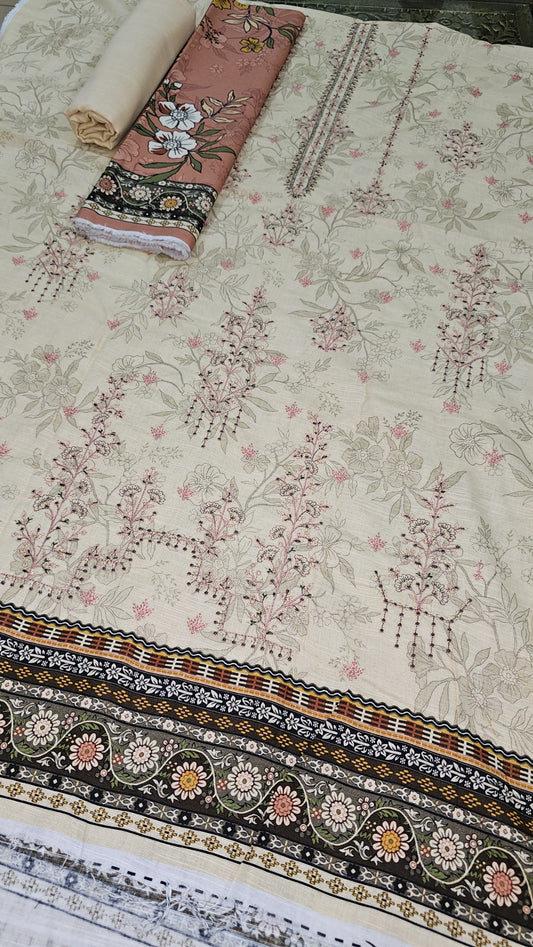 Anaya Noor 3-Pcs Emb Khaddar