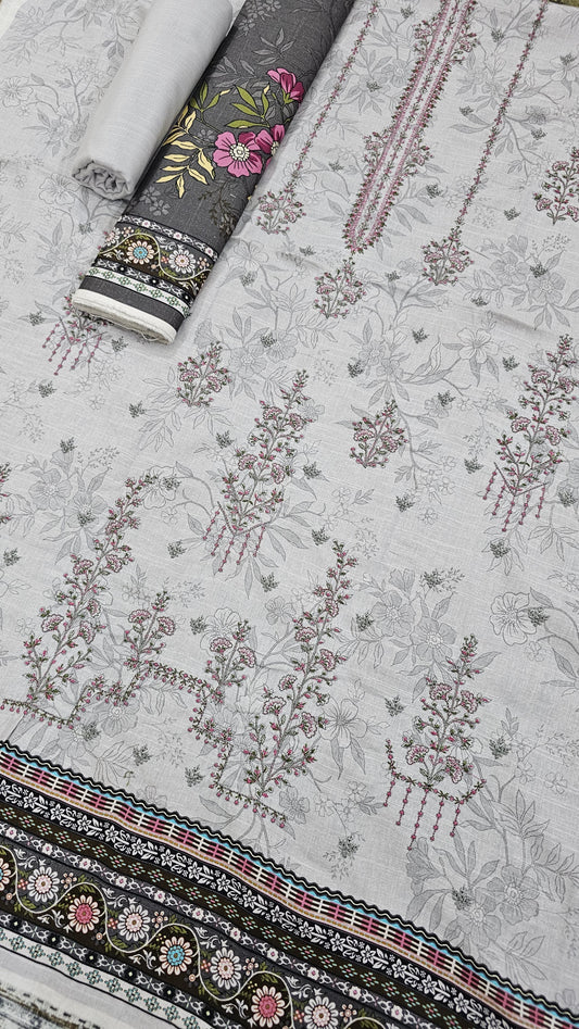 Anaya Noor 3-Pcs Emb Khaddar