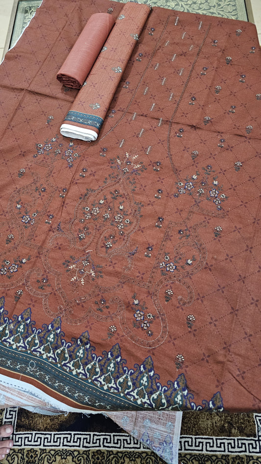 Anaya Noor 3-Pcs Emb Khaddar