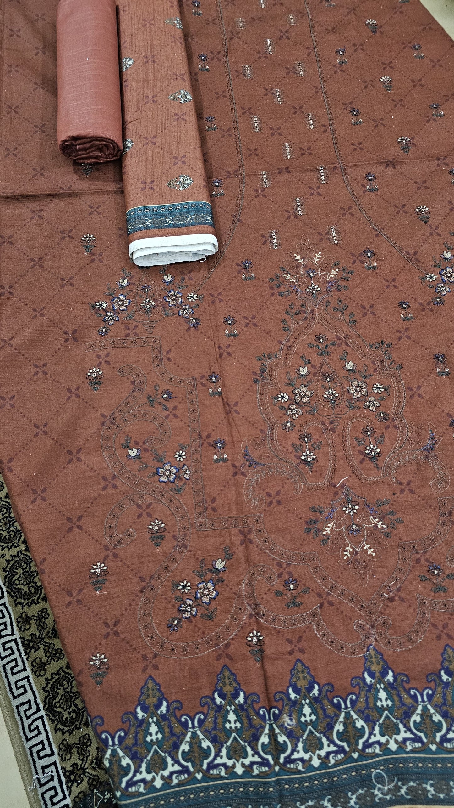 Anaya Noor 3-Pcs Emb Khaddar