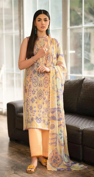 BageGul Printed Lawn-3PC