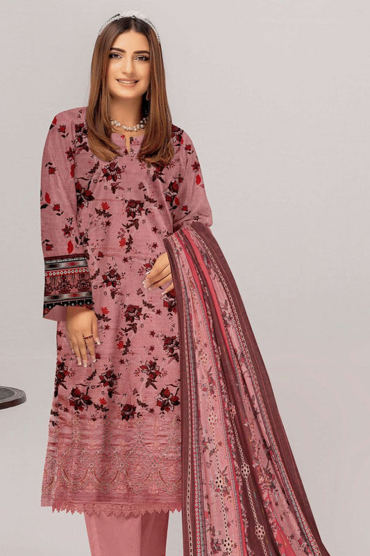Anaya Emb Ck Lawn-3PC