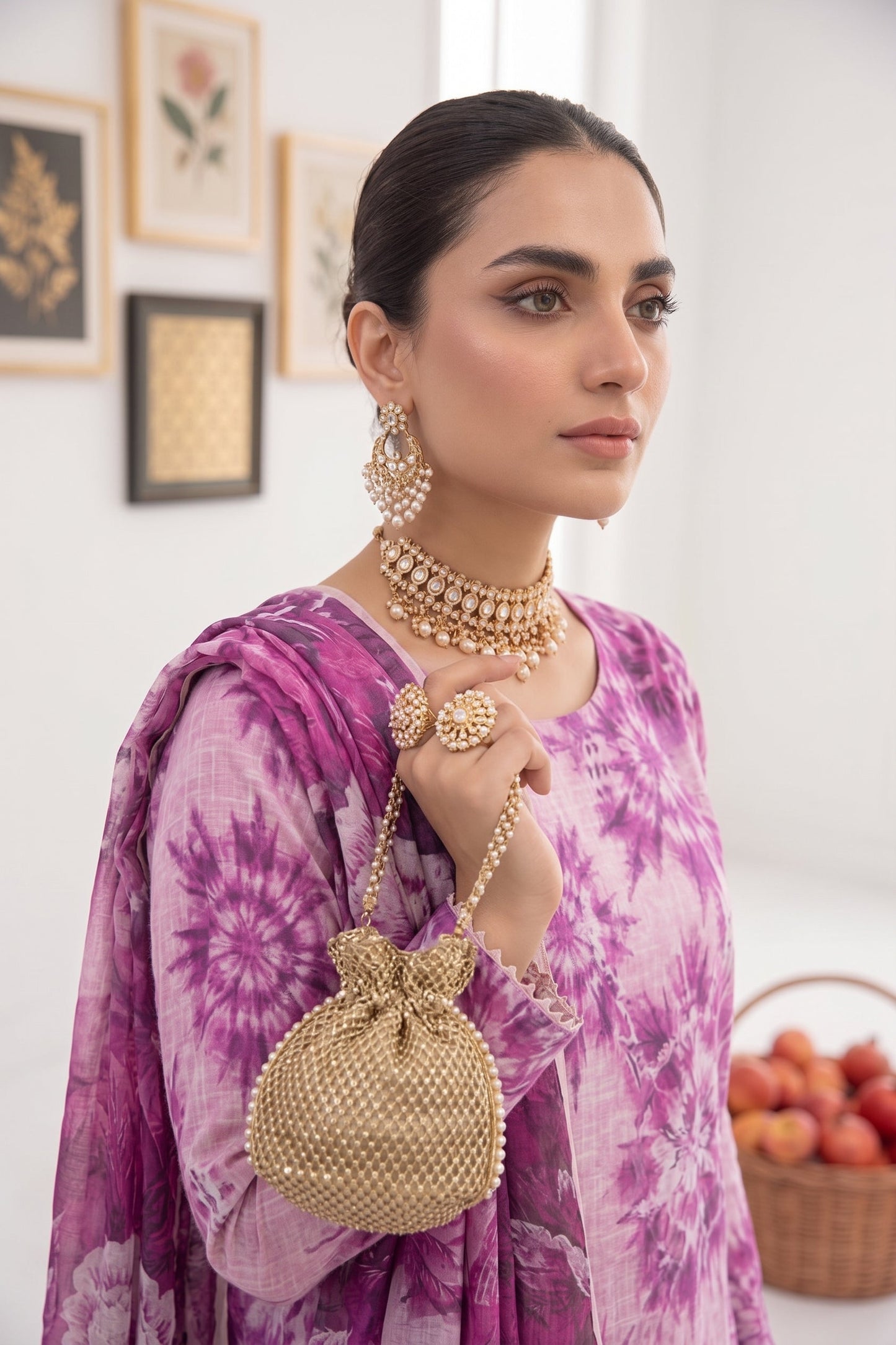 Print Kari By Anaya Noor Heavy Emb Banadora Lawn 3PC