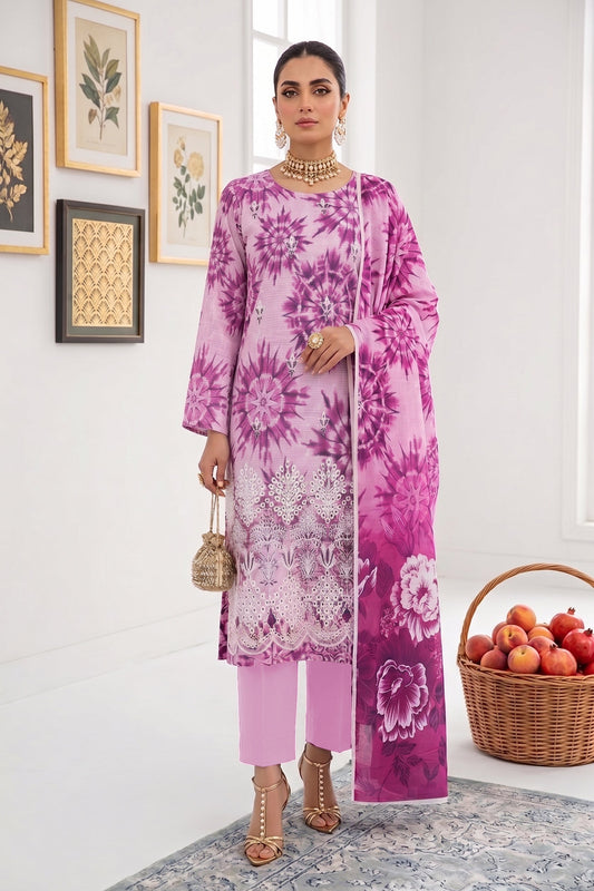 Print Kari By Anaya Noor Heavy Emb Banadora Lawn 3PC