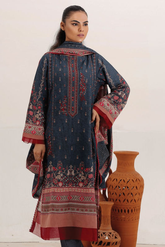 Safron By Anaya Noor Embroidered Karandi-3PC