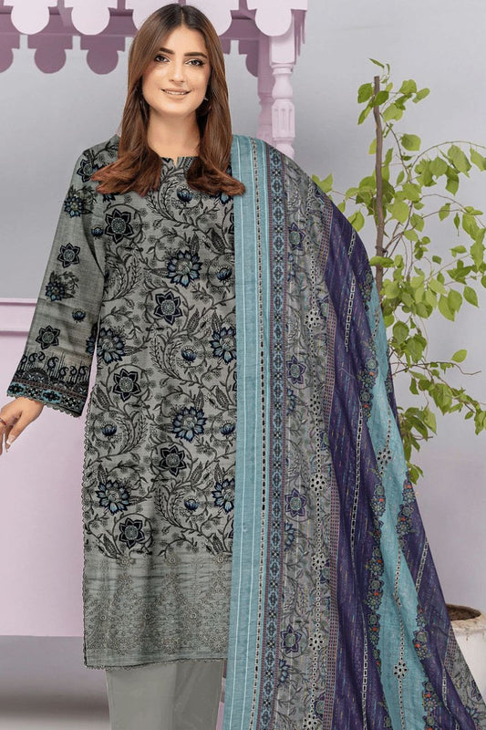 Anaya Emb Ck Lawn-3PC