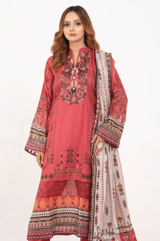 Gull-e-Noor Anaya Digital Print With Emb Patch Lawn-3PC