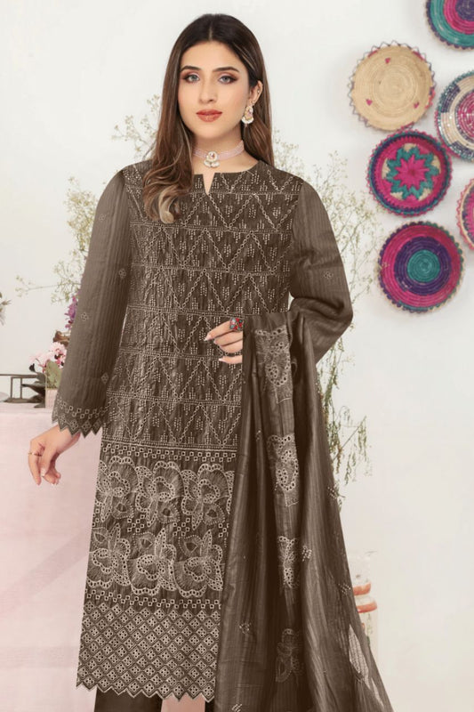 Phulkari Emb Ck Lawn-3PC
