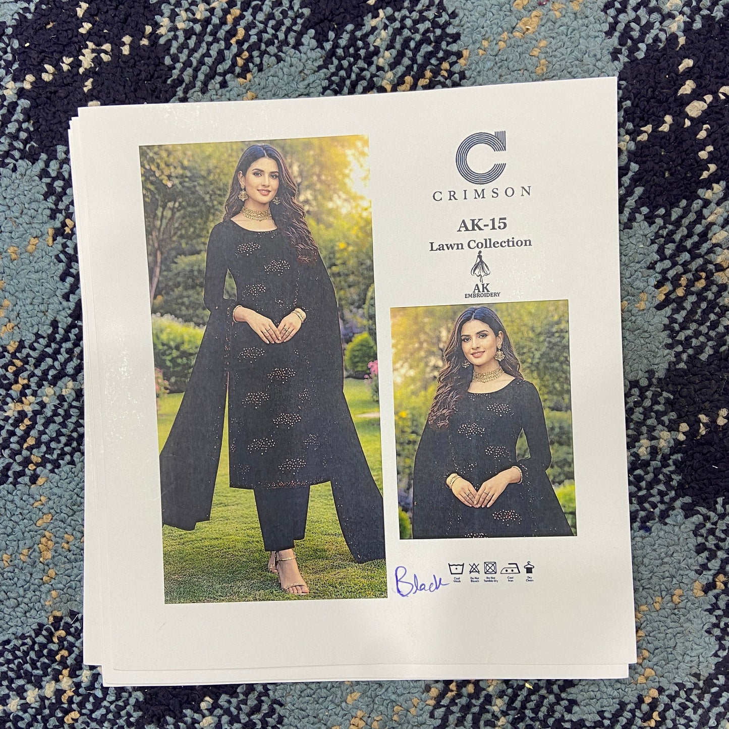 Crimson Luxury Embroidered Lawn Collection 3PC