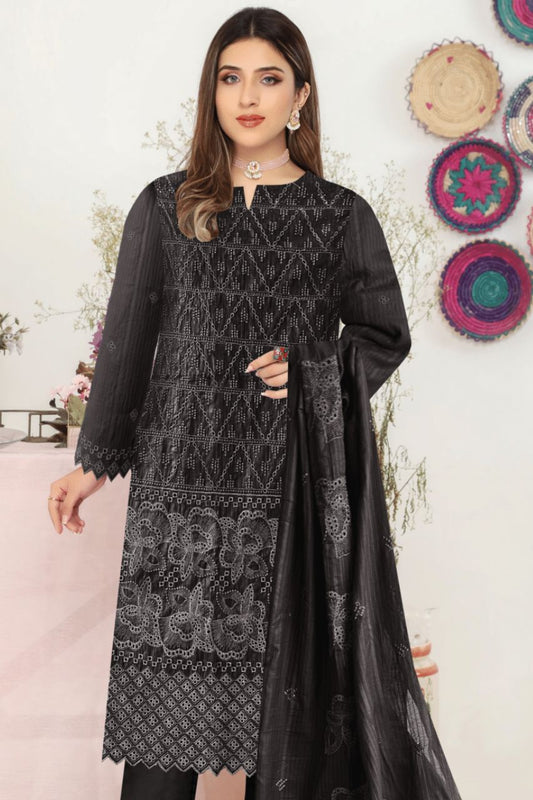 Phulkari Emb Ck Lawn-3PC