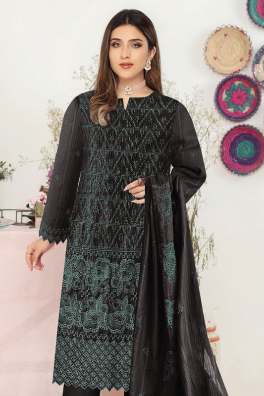 Phulkari Emb Ck Lawn-3PC