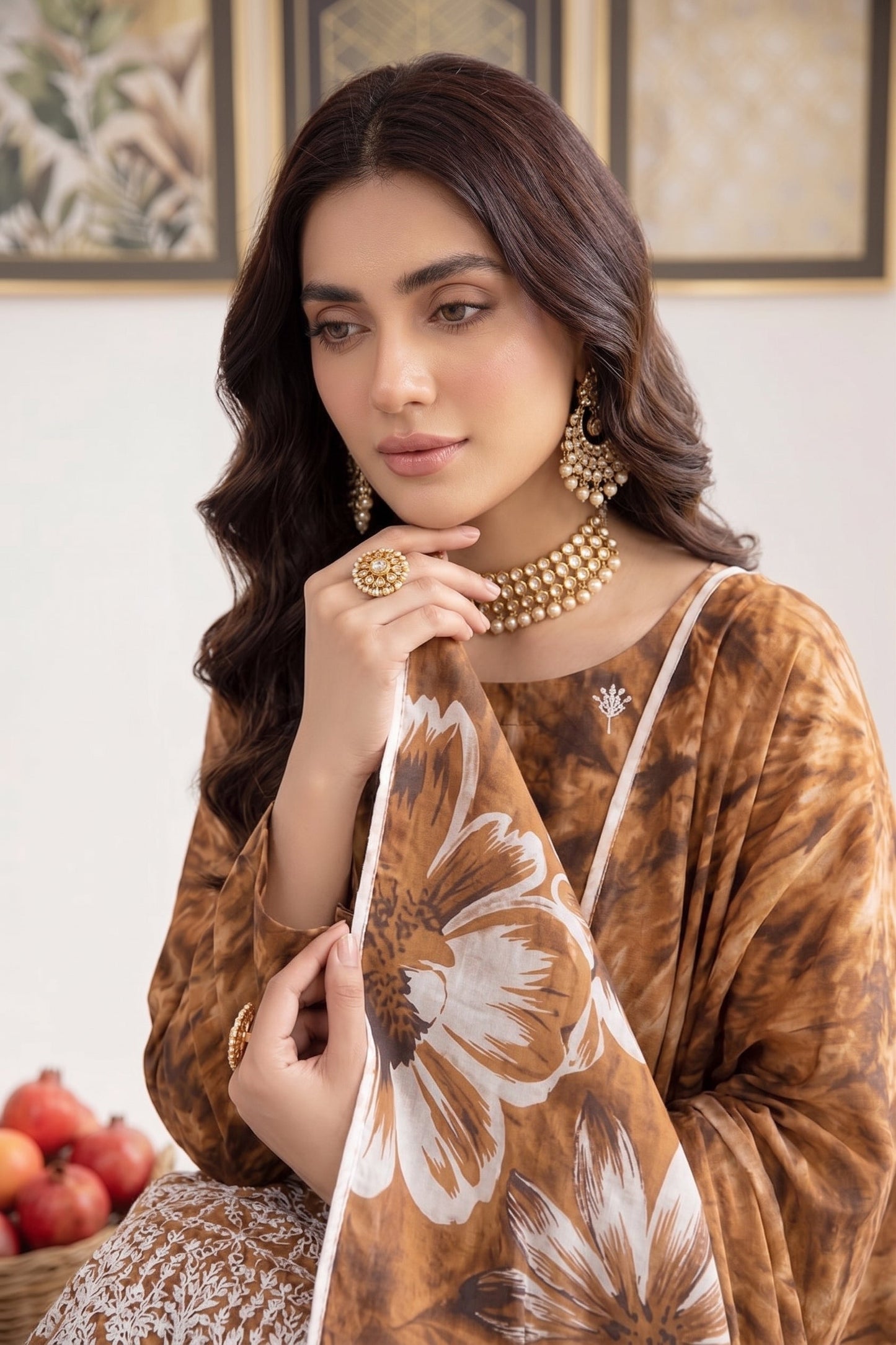 Print Kari By Anaya Noor Heavy Emb Banadora Lawn 3PC