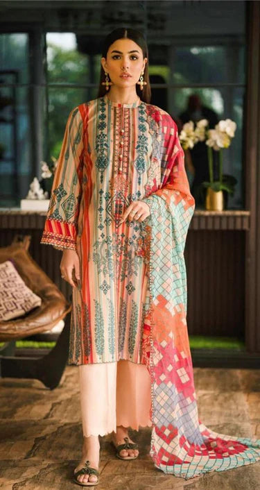 BageGul Printed Lawn-3PC