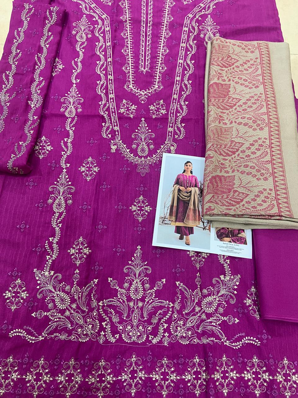 Ayfer By Anaya Noor 3-Pcs Marina Jacquard