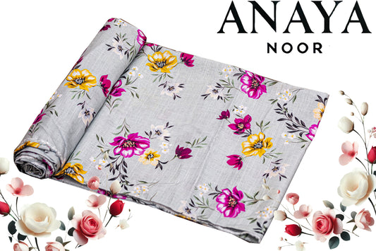 Anaya All Over Print Khaddar Shirt&Trouser-2PC