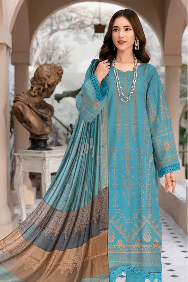 Anaya Gold Print Lawn-3PC